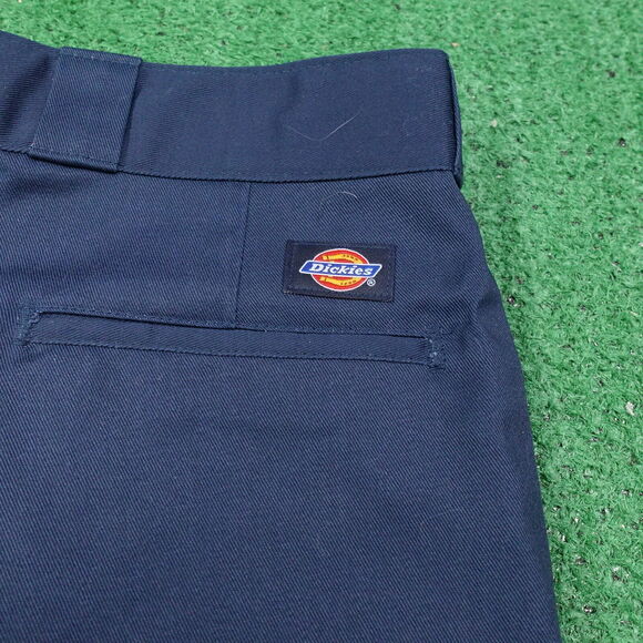 NWT DEADSTOCK DICKIES PLAIN FRONT TWILL PANTS BLUE MENS 40X32 USA MADE NEW! - Picture 10 of 11